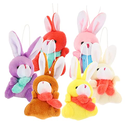 VICASKY 6 Stück Plüsch Osterhasen Schlüsselanhänger Kreative Tier Pendants für Taschen Rucksäcke und Autoschlüssel Gemischte Farben Mitgebsel für Ostern und Geburtstagsgeschenke VICASKY 6 Stück Plüsch Osterhasen Schlüsselanhänger Kreative Tier Pendants für Taschen Rucksäcke und Autoschlüssel Gemischte Farben Mitgebsel für Ostern und Geburtstagsgeschenke von VICASKY