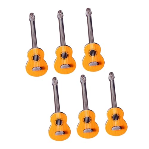 VICASKY Puppenhaus-mini-Gitarren-Sets Mini-musikinstrumentenmodelle Miniatur-gitarrendekor Für Zuhause VICASKY Puppenhaus-mini-Gitarren-Sets Mini-musikinstrumentenmodelle Miniatur-gitarrendekor Für Zuhause von VICASKY