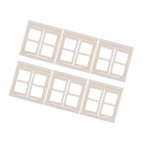 VICASKY 6 Stück Puppenhaus Mini Möbelfenster Mini Fensterdekor Spielhauszubehör Mini Hausmöbel Simulationsfenster Für Puppenhaus Winziges Fensterdekor Kunststoff Weiß VICASKY 6 Stück Puppenhaus Mini Möbelfenster Mini Fensterdekor Spielhauszubehör Mini Hausmöbel Simulationsfenster Für Puppenhaus Winziges Fensterdekor Kunststoff Weiß von VICASKY