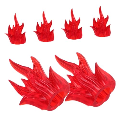 VICASKY 6 Stück Puzzle Bausteine Bildungsfeuerspiel Bildungsflammblöcke Halloween Flame Decor Halloween -flammenblöcke Miniaturfeuermodelle Kreatives Spiel Flammen Plastik Rot VICASKY 6 Stück Puzzle Bausteine Bildungsfeuerspiel Bildungsflammblöcke Halloween Flame Decor Halloween -flammenblöcke Miniaturfeuermodelle Kreatives Spiel Flammen Plastik Rot von VICASKY