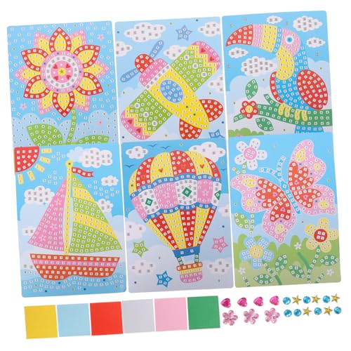 VICASKY 6 Stück Puzzleaufkleber Partyzubehör Cartoons, Die Zu Passen Home Decore Cartoon -Aufkleber Lustiges Bevorzugen Puzzle-Sticker-Material Eva von VICASKY