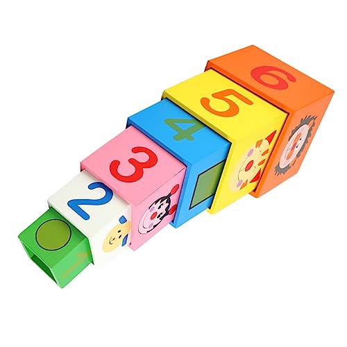 VICASKY 6 Stück Schicht auf Schicht holzspielzeug stapelspielzeug Kinderzimmer Dekoration Motorikspielzeug für Kindertrainingsspielspielzeug Stapelblöcke hölzern VICASKY 6 Stück Schicht auf Schicht holzspielzeug stapelspielzeug Kinderzimmer Dekoration Motorikspielzeug für Kindertrainingsspielspielzeug Stapelblöcke hölzern von VICASKY