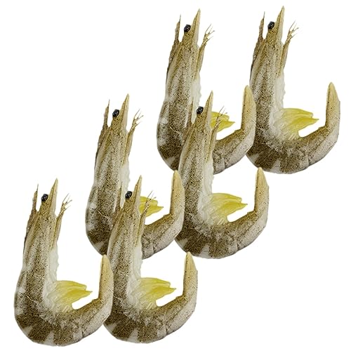 VICASKY 6 Stück Simulierte Garnelen Deko Künstliches Garnelenmodell Simulation Garnelen Künstliches Essen Realistisches Garnelenmodell Gefälschte Garnelenstütze Künstliche Garnelen PVC VICASKY 6 Stück Simulierte Garnelen Deko Künstliches Garnelenmodell Simulation Garnelen Künstliches Essen Realistisches Garnelenmodell Gefälschte Garnelenstütze Künstliche Garnelen PVC von VICASKY