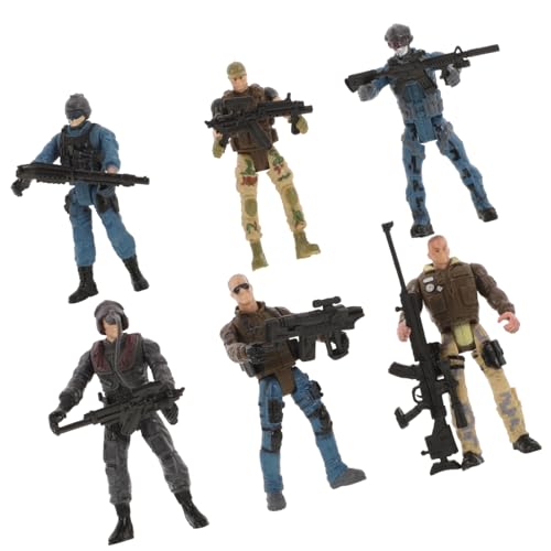 VICASKY 6 Stück Soldatenmodellspielzeug Spielzeugsoldaten Aktionsfigur Zubehör für Actionfiguren Soldatenjunge Actionfigur Kriechender Spielzeugsoldat der Armee Plastik von VICASKY