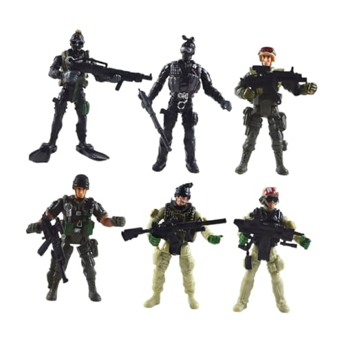 VICASKY 6 Stück Teiliges Bewegliche Kunststoff-soldatenmodelle Kindgerechtes Militärspielzeug Fantasie und Koordination Langlebige Figuren für Rollenspiele und Kinderpartys VICASKY 6 Stück Teiliges Bewegliche Kunststoff-soldatenmodelle Kindgerechtes Militärspielzeug Fantasie und Koordination Langlebige Figuren für Rollenspiele und Kinderpartys von VICASKY