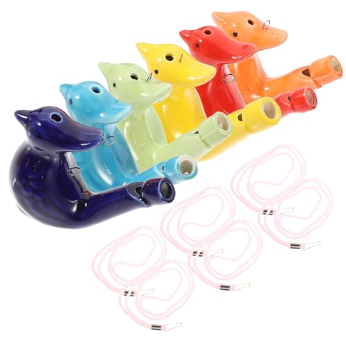 VICASKY 6 Stück Teiliges Buntes Keramik Wasservogel Pfeifenset Musikinstrument für Wasserbedarf Pädagogisches Badspielzeug Atemkontrolle und Musikalischen Früherziehung Zufällige Farbe VICASKY 6 Stück Teiliges Buntes Keramik Wasservogel Pfeifenset Musikinstrument für Wasserbedarf Pädagogisches Badspielzeug Atemkontrolle und Musikalischen Früherziehung Zufällige Farbe von VICASKY