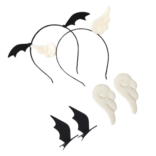 VICASKY 6 Stück Teiliges Haarschmuck mit Flügeln Haarclips und Haarreifen für Teufel Design für Schule und Halloween Langlebig VICASKY 6 Stück Teiliges Haarschmuck mit Flügeln Haarclips und Haarreifen für Teufel Design für Schule und Halloween Langlebig von VICASKY