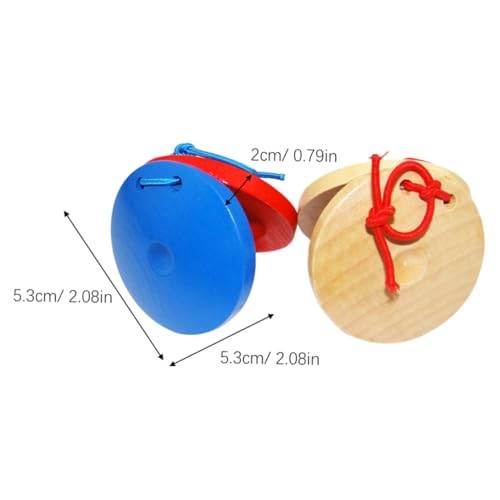 VICASKY 6 Stück Teiliges Holz Castanet für Pädagogisches Musik-Instrument Fördert Rhythmusgefühl und Sensorische Entwicklung Sicher und Langlebig für Frühe Musikausbildung VICASKY 6 Stück Teiliges Holz Castanet für Pädagogisches Musik-Instrument Fördert Rhythmusgefühl und Sensorische Entwicklung Sicher und Langlebig für Frühe Musikausbildung von VICASKY
