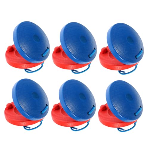 VICASKY 6 Stück Teiliges Holz Kastagnetten für Buntes Percussion Musikinstrument Sicher und Langlebig Fördert Rhythmusgefühl und Musikalische Früherziehung für Kindergarten und VICASKY 6 Stück Teiliges Holz Kastagnetten für Buntes Percussion Musikinstrument Sicher und Langlebig Fördert Rhythmusgefühl und Musikalische Früherziehung für Kindergarten und von VICASKY