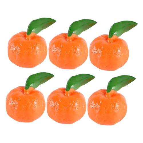 VICASKY 6 Stück Teiliges Künstliche Orangen Modell Deko Realistische Simulation für Fotografie Party und Wohnungsdekoration für Kreative Displays von VICASKY