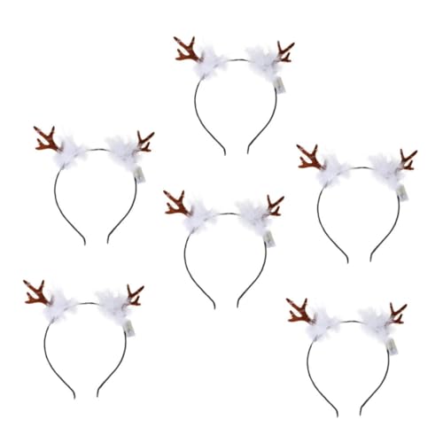 VICASKY 6 Stück Teiliges LED Rentier Haarreif mit Beleuchtung Kunststoff Bequem und Langlebig für Weihnachten Karneval Kostüm und Festivalpartys Auffälliger Haarschmuck für Erwachsene VICASKY 6 Stück Teiliges LED Rentier Haarreif mit Beleuchtung Kunststoff Bequem und Langlebig für Weihnachten Karneval Kostüm und Festivalpartys Auffälliger Haarschmuck für Erwachsene von VICASKY