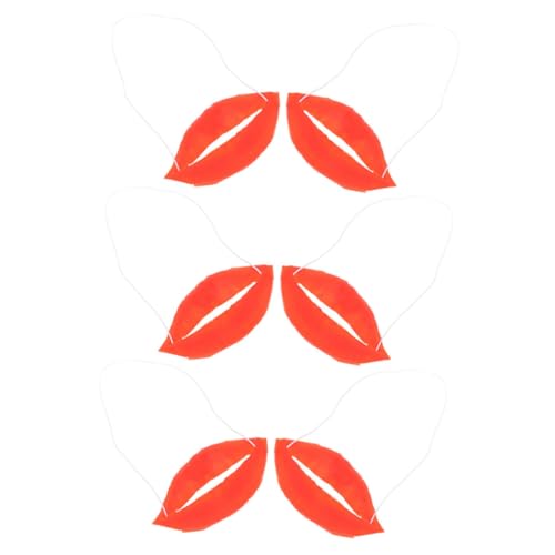 VICASKY 6 Stück Teiliges Lustige Cosplay Requisiten Rote Plastik Lippen Wurst Mund Große Dicke für Party Unterhaltung April Fools Day Spaß VICASKY 6 Stück Teiliges Lustige Cosplay Requisiten Rote Plastik Lippen Wurst Mund Große Dicke für Party Unterhaltung April Fools Day Spaß von VICASKY