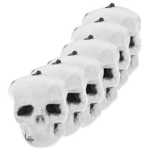 VICASKY 6 Stück Teiliges Mini Realistische Halloween Deko mit Hohlen Augen Leichte Stoßfeste Schädel Modelle für Gruselige Party und Hausdekoration VICASKY 6 Stück Teiliges Mini Realistische Halloween Deko mit Hohlen Augen Leichte Stoßfeste Schädel Modelle für Gruselige Party und Hausdekoration von VICASKY