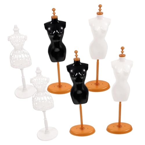 VICASKY 6 Stück Teiliges Puppen Kleiderständer aus Stabilem Kunststoff Miniatur Puppenständer für Puppenkleider und Accessoires Glatte Oberfläche Sicher für Puppenhaus Dekor und VICASKY 6 Stück Teiliges Puppen Kleiderständer aus Stabilem Kunststoff Miniatur Puppenständer für Puppenkleider und Accessoires Glatte Oberfläche Sicher für Puppenhaus Dekor und von VICASKY