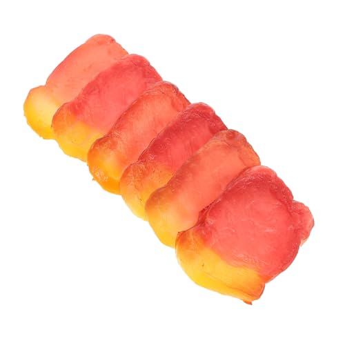 VICASKY 6 Stück Teiliges Realistische Fake Fleischmodelle Detailgetreue Getrocknete Fleischscheiben als Food Display Props für Restaurantdeko Küchen und Partydekoration Fotografie von VICASKY