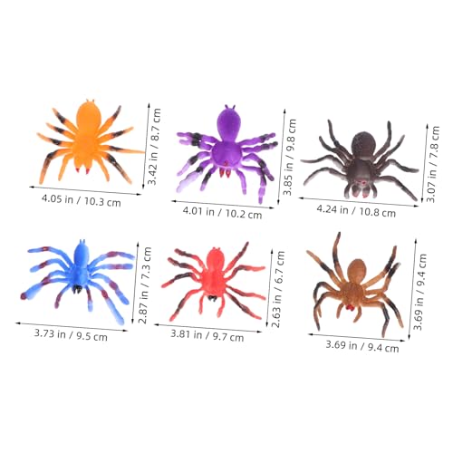 VICASKY 6 Stück Teiliges Realistische Resin Spinnen Wasseraktivierte Farbwechsel Spinnenfiguren für Detailgetreue Insektenmodelle als Partydekoration und Festschmuck VICASKY 6 Stück Teiliges Realistische Resin Spinnen Wasseraktivierte Farbwechsel Spinnenfiguren für Detailgetreue Insektenmodelle als Partydekoration und Festschmuck von VICASKY