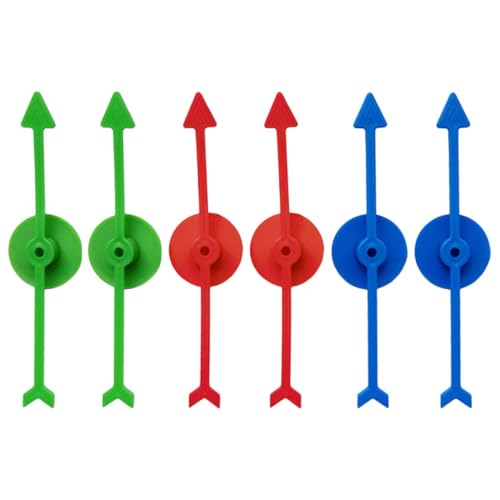 VICASKY 6 Stück Teiliges Robustem Kunststoff Bunte DIY Spielpfeile für Brettspiele Party Spielzubehör Lange Zeiger für Familien Lernspiele Vielseitige Spiel Accessoires VICASKY 6 Stück Teiliges Robustem Kunststoff Bunte DIY Spielpfeile für Brettspiele Party Spielzubehör Lange Zeiger für Familien Lernspiele Vielseitige Spiel Accessoires von VICASKY