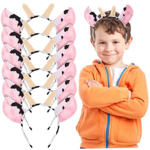 VICASKY 6 Stück Teiliges Tierdesign Haarreifen aus Plüsch für Lustige Kopfbedeckungen für Kostümpartys und Cosplay für Mädchen und Feiertagsanlässe von VICASKY
