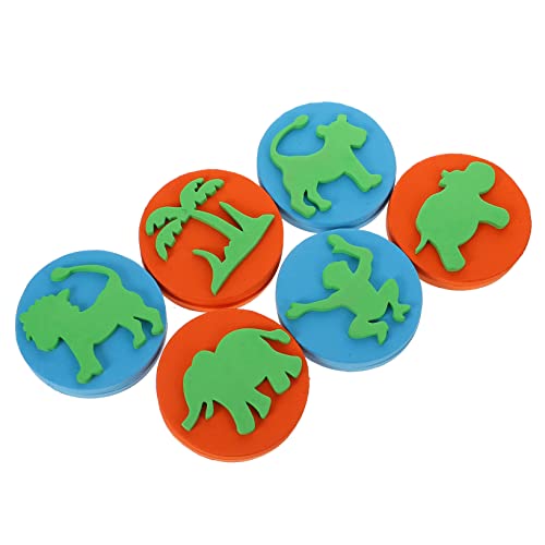 VICASKY 6 Stück Teiliges Tierstempel für Eva Graffiti Stempel Zeichentools für Frühe Bildung Sicher und für Kreative Bastelprojekte VICASKY 6 Stück Teiliges Tierstempel für Eva Graffiti Stempel Zeichentools für Frühe Bildung Sicher und für Kreative Bastelprojekte von VICASKY