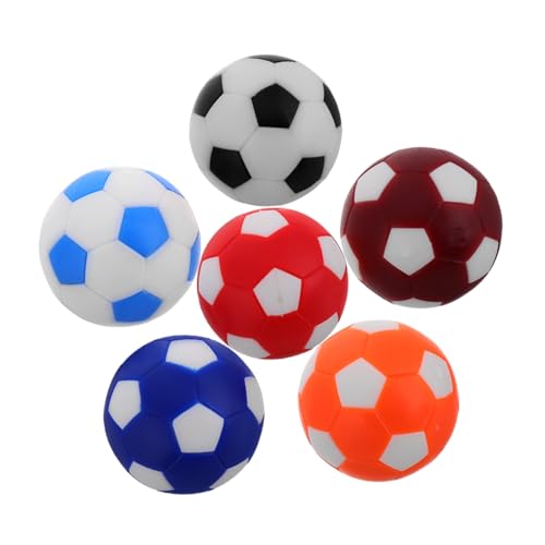 VICASKY 6 Stück Teiliges Tischfußballbälle Ersatzspielbälle aus Robustem HIPS Material für Tischfußball Zubehör für Zuhause und Freizeitspaß von VICASKY