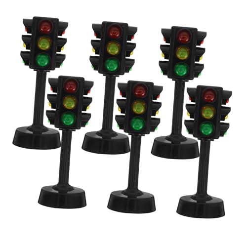 VICASKY 6 Stück Teiliges Verkehrsampel Spielset Bunte DIY Verkehrssignalmodelle für Fantasievolles Rollenspiel Frühe Verkehrserziehung Sicher und Kinderfreundlich für und Partyszenarien von VICASKY