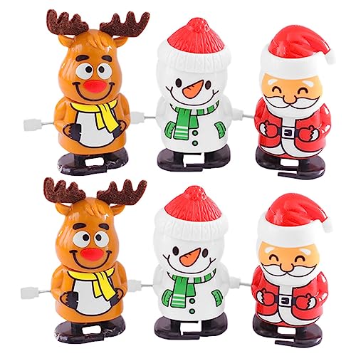 VICASKY 6 Stück Weihnachtsdekoration Weihnachtsmann Aufziehspielzeug Cartoon-laufspielzeug Kinderspielzeug Weihnachtsaufziehspielzeug Springendes Aufziehpuppen Plastik VICASKY 6 Stück Weihnachtsdekoration Weihnachtsmann Aufziehspielzeug Cartoon-laufspielzeug Kinderspielzeug Weihnachtsaufziehspielzeug Springendes Aufziehpuppen Plastik von VICASKY