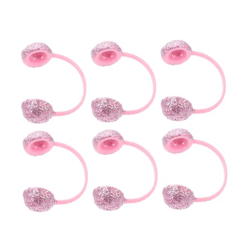 VICASKY 6 Stück Zubehör Für Puppen-ohrenschützer Mini -Stirnband Haarstylingzubehör Zubehör Für Amerikanische Puppen Zubehör Für Mädchenpuppen Partystirnband Puppenzubehör Plastik Rosa von VICASKY