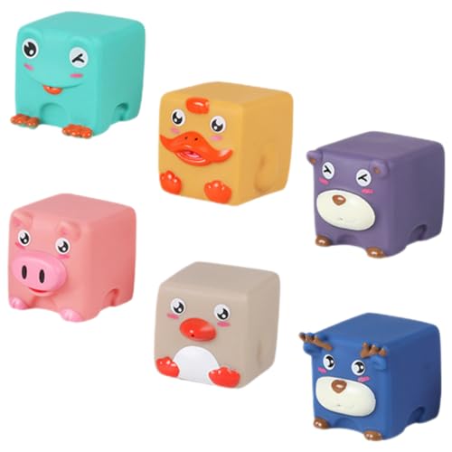 VICASKY 6 Stücke Kleinkind Bad Tier Spielzeug Squeeze Bad Spielzeug Cartoon Tier Squeeze Spielzeug Dusche Spielzeug von VICASKY