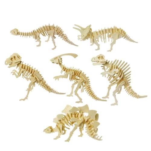 VICASKY 6 Stücke Pädagogisches Für Pädagogisches Puzzles Jugsaw Puzzle Dinosaurier Bambus Khaki VICASKY 6 Stücke Pädagogisches Für Pädagogisches Puzzles Jugsaw Puzzle Dinosaurier Bambus Khaki von VICASKY