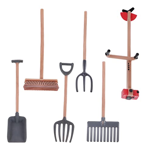 VICASKY 6-Teiliges Set Garten-Werkzeug-Ornament Hacke Bauernspielzeug Sandkasten Strand gartenwerkzeuge raumdeko Modell für landwirtschaftliche Werkzeuge nachgeahmte Werkzeuge Handwerk PVC VICASKY 6-Teiliges Set Garten-Werkzeug-Ornament Hacke Bauernspielzeug Sandkasten Strand gartenwerkzeuge raumdeko Modell für landwirtschaftliche Werkzeuge nachgeahmte Werkzeuge Handwerk PVC von VICASKY