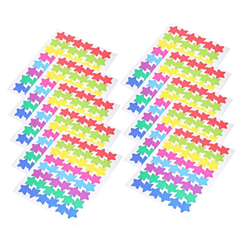 VICASKY 60 Blatt Star-belohnungsaufkleber Aufkleber Für Kindergartensterne Lehreraufkleber Aufkleber Für Das Klassenzimmer Belohnungsaufkleber Für Den Kindergarten Aufkleber Belohnen PVC von VICASKY