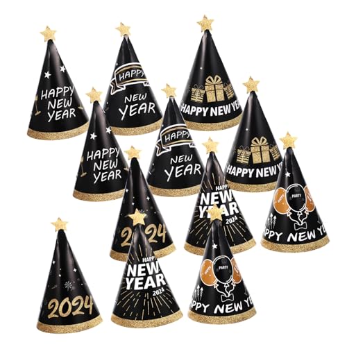 VICASKY 60 Stck. Teiliges Neujahrs Papierkegel Hüte Silvester Partyzubehör für Erwachsene Leichtes Bequemes Material Vielseitig Einsetzbar als Kostüm Accessoire und Fotorequisite VICASKY 60 Stck. Teiliges Neujahrs Papierkegel Hüte Silvester Partyzubehör für Erwachsene Leichtes Bequemes Material Vielseitig Einsetzbar als Kostüm Accessoire und Fotorequisite von VICASKY
