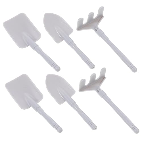 VICASKY 60 Stücke Mini Ornamente Mini Garten Strand Rakes Schaufeln Mini Szene Dekore VICASKY 60 Stücke Mini Ornamente Mini Garten Strand Rakes Schaufeln Mini Szene Dekore von VICASKY