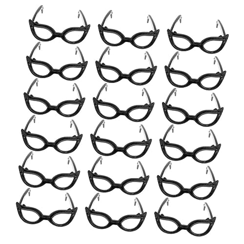 VICASKY 60Stücke Mini Brillen für Puppen Kunststoff Brillen Zubehör für Puppenhäuser Kleine Sonnenbrillen für Kreative DIY Projekte und Puppenaccessoires von VICASKY