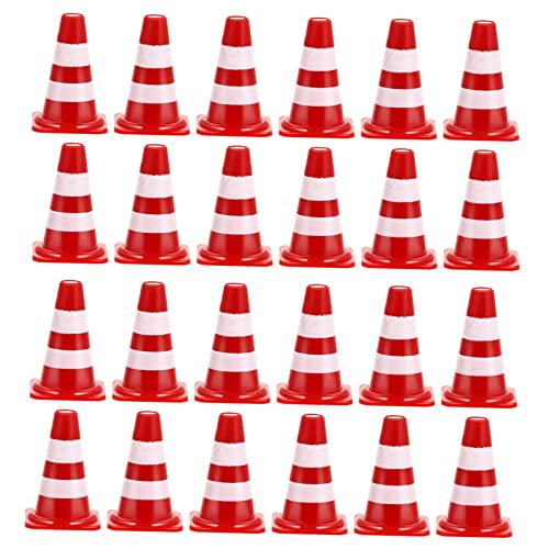 VICASKY 60Stücke Straßenkegel Für Verkehrszeichen Und Straßenblockade Für Kindergarten Modellbau Und Kreative Lernspiele Verkehrserziehung von VICASKY