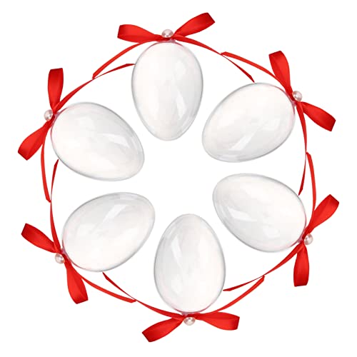 VICASKY 6Er-Box -Süßigkeiten-Box aufbwahrungs-box vorratsboxen ostergeschenke geldgeschenke ostern ziernieten gummiartig Lutscher Stuffer osterparty gefallen ostereier aus plastik rot von VICASKY