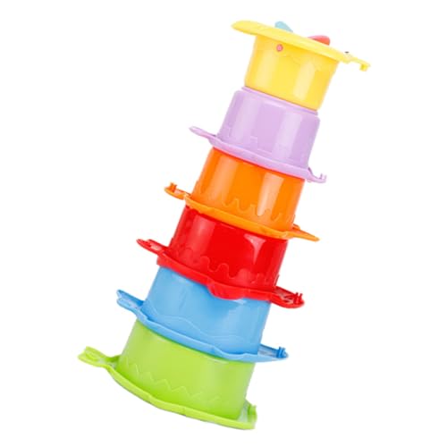 VICASKY Stapelbecher Für Kleinkinder 1–3 6 Stück Babyspielzeug Sensorische Entwicklung Pädagogisches Spielzeug Stapelbecher Für Babys Von 6–12 Monaten von VICASKY