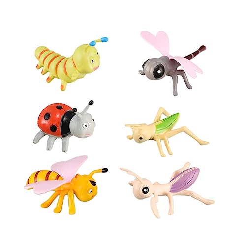 VICASKY 6St Insektenmodell deko geburtstagsdeko Interaktives Insekten Lernspielzeug Cartoon-Insekten- für Kleinkinder PVC VICASKY 6St Insektenmodell deko geburtstagsdeko Interaktives Insekten Lernspielzeug Cartoon-Insekten- für Kleinkinder PVC von VICASKY