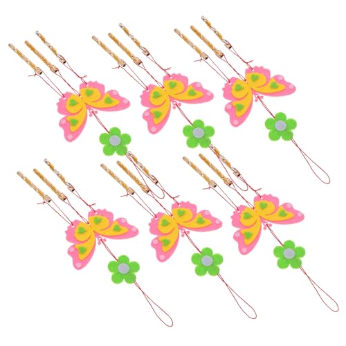 VICASKY 6St Schmetterlings-Windspiel Blase Zauberstab Sonnenschmetterling basteln für bastelmaterial für Windspiel-Sets Schmetterlingsset zum Selbermachen für Vlies VICASKY 6St Schmetterlings-Windspiel Blase Zauberstab Sonnenschmetterling basteln für bastelmaterial für Windspiel-Sets Schmetterlingsset zum Selbermachen für Vlies von VICASKY