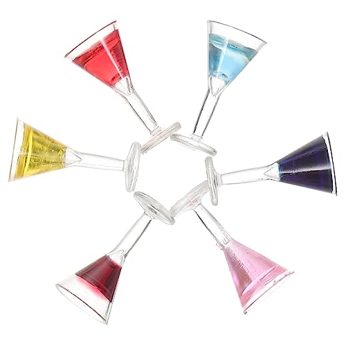VICASKY Miniatur-cocktailgläser-Set Mini-weinkelch Kinderspielzeug Puppenhaus-mini-Accessoire- VICASKY Miniatur-cocktailgläser-Set Mini-weinkelch Kinderspielzeug Puppenhaus-mini-Accessoire- von VICASKY