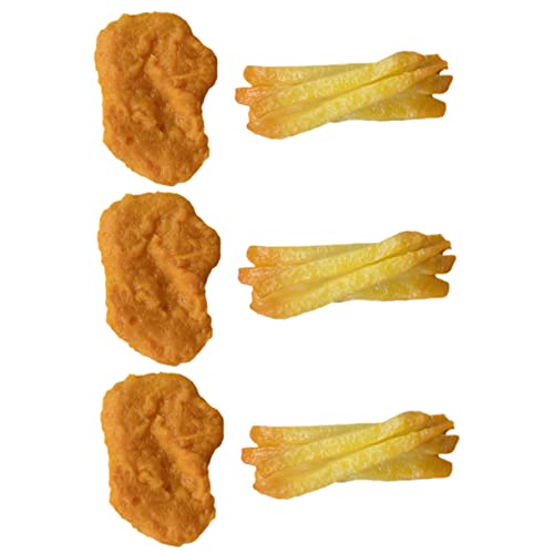 VICASKY 6St realistisches Essen Pommes frittes gefälschte Pommes Frites Hühnernuggets Hühnerfutter Fritten fritöz frieteuese tischdeko esstisch Falsches Essen für Essen PVC VICASKY 6St realistisches Essen Pommes frittes gefälschte Pommes Frites Hühnernuggets Hühnerfutter Fritten fritöz frieteuese tischdeko esstisch Falsches Essen für Essen PVC von VICASKY