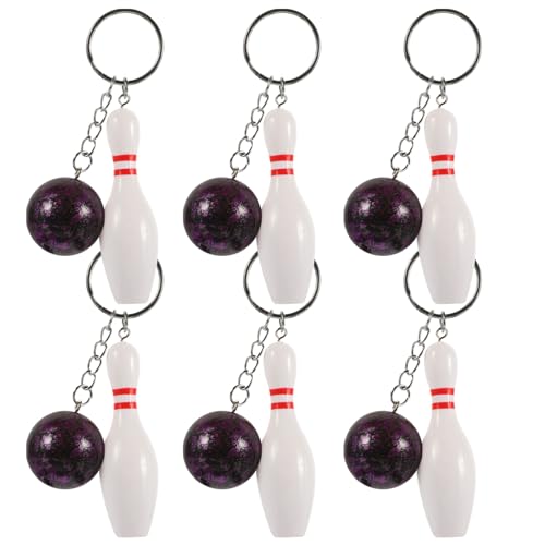 VICASKY 6Stücke Bowling Pin Schlüsselanhänger mit Kreative für für Bowling Partys und Sammler VICASKY 6Stücke Bowling Pin Schlüsselanhänger mit Kreative für für Bowling Partys und Sammler von VICASKY