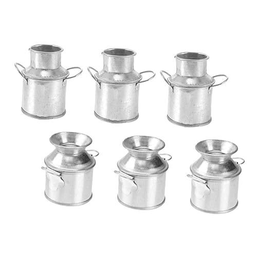 VICASKY 6Stücke Eimer Kleine Blumentöpfe für Puppenhaus Dekoration für Accessoires und Gartenprojekte von VICASKY