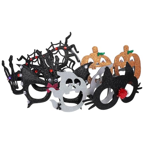 VICASKY 6Stücke Halloween Brillen Lustige Dekorationsbrillen für Spider Kürbis Geist Katze Skelett und Fledermaus für Halloween Partys und Cosplay VICASKY 6Stücke Halloween Brillen Lustige Dekorationsbrillen für Spider Kürbis Geist Katze Skelett und Fledermaus für Halloween Partys und Cosplay von VICASKY