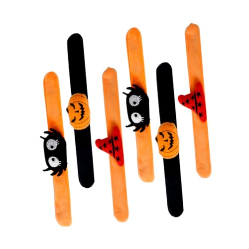 VICASKY 6Stücke Halloween Schnapparmbänder für Kürbis Hexenhut Glatte Oberfläche Party für Geburtstags und Halloween Feiern VICASKY 6Stücke Halloween Schnapparmbänder für Kürbis Hexenhut Glatte Oberfläche Party für Geburtstags und Halloween Feiern von VICASKY