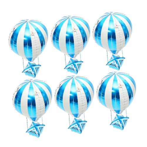 VICASKY 6Stücke Heißluftballon Folienballons für Kindergeburtstagsfeier Langlebige Aluminiumfolie Einzigartige Dekoration für Babyparty und Aufzuhängen VICASKY 6Stücke Heißluftballon Folienballons für Kindergeburtstagsfeier Langlebige Aluminiumfolie Einzigartige Dekoration für Babyparty und Aufzuhängen von VICASKY