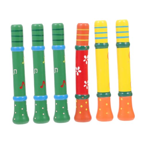 VICASKY 6Stücke Kinderpfeife aus Holz Musikinstrument für Frühkindliche Partys und Spiele mit Glatter Oberfläche für Sicheres VICASKY 6Stücke Kinderpfeife aus Holz Musikinstrument für Frühkindliche Partys und Spiele mit Glatter Oberfläche für Sicheres von VICASKY