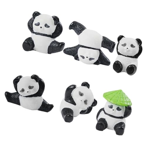 VICASKY 6Stücke Mini Panda Figuren Niedliche Panda Deko Für Kuchen Partys Und Garten Süße Panda Modelle Für Dekorationen Und Sammlungen VICASKY 6Stücke Mini Panda Figuren Niedliche Panda Deko Für Kuchen Partys Und Garten Süße Panda Modelle Für Dekorationen Und Sammlungen von VICASKY