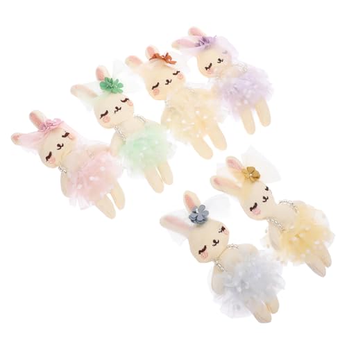 VICASKY 6Stücke Plüsch Hase Dekofiguren Weiche Kaninchen Puppen für Handwerksprojekte und Kleidung Ornament für Ostern und Kinderzimmerdeko VICASKY 6Stücke Plüsch Hase Dekofiguren Weiche Kaninchen Puppen für Handwerksprojekte und Kleidung Ornament für Ostern und Kinderzimmerdeko von VICASKY