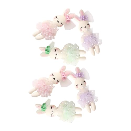 VICASKY 6Stücke Plüsch Kaninchen DIY Teiliges Stofftier Zubehör für Hasenfigur für Dekoration Charmante Kaninchenpuppe von VICASKY